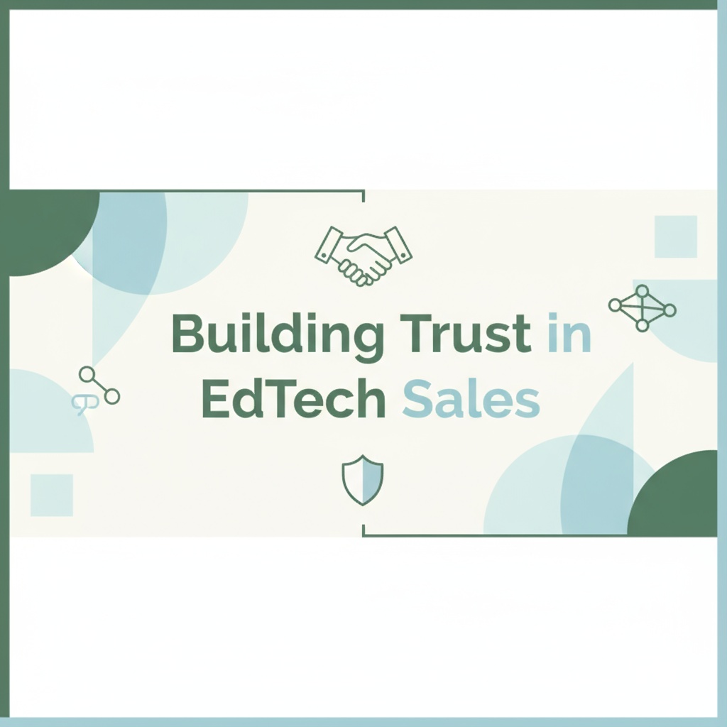 "Building Trust in EdTech Sales - Trust-based selling strategies for education technology companies"