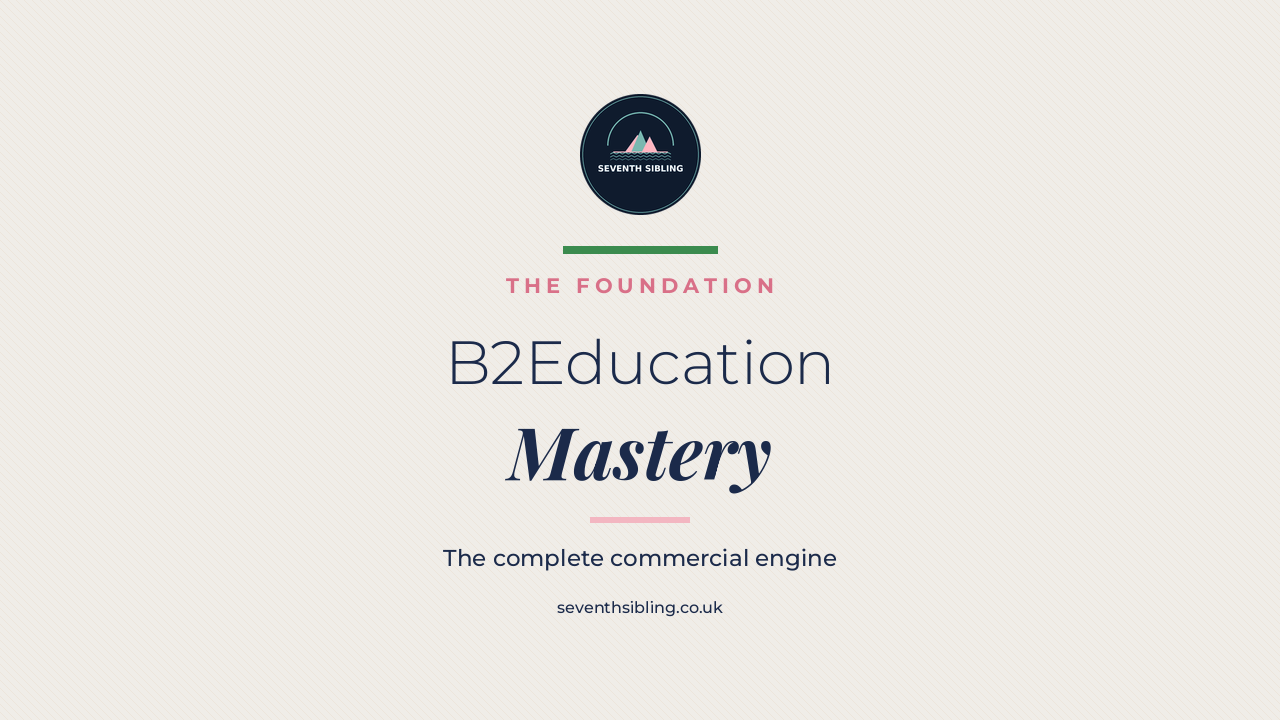 B2Education Mastery Course