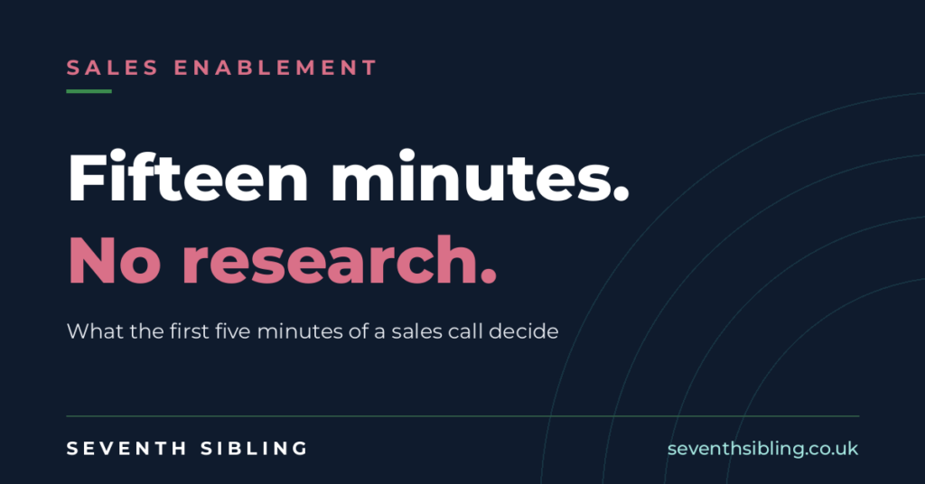 Selling into education: the 15 minutes that lost the deal